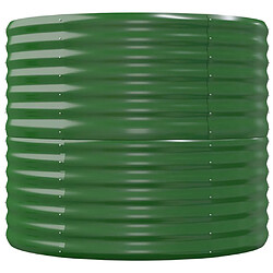 Avis vidaXL Lit surélevé de jardin Acier enduit de poudre 152x80x68 cm Vert