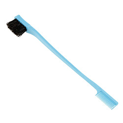 7 '' beauté contrôle de bord double face brosse à cheveux peigne coiffure brosse à cheveux bleu pas cher