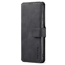 Etui en PU DG.MING style rétro, antichoc, fermoir magnétique avec support noir pour votre Samsung Galaxy A73 5G