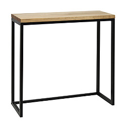 Ds Meubles Table Console Icub 30x80x80cm Noir