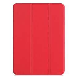 Etui en PU triple pli rouge pour votre Apple iPad Pro 11-inch (2018)