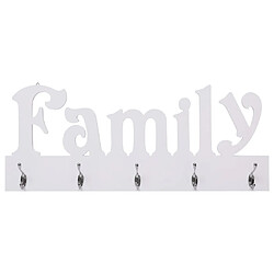 vidaXL Porte-manteau mural FAMILY 74x29,5 cm