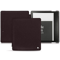 Housse cuir Amazon Kindle Oasis (2019) - Rabat horizontal - Marron envoûtant ( Pantone #4e3629 ) - NOREVE