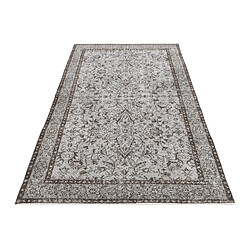 Vidal Tapis de laine 221x114 gris Ultra Vintage pas cher