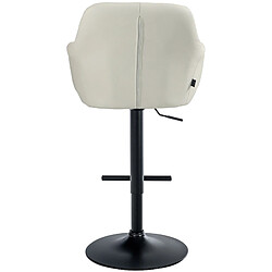 Non Tabouret de bar Natoma simili cuir noir pas cher