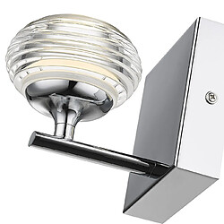 Avis SPRING Applique Boule LED Intégrée Contemporaine Chrome, Verre 3000K