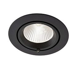 Saxby Downlight Encastrable Rond CCT 30W Peinture Noir Mat