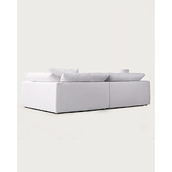 Acheter UNIQKA Cloud - Canapé 3 places en lin blanc