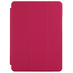 Wewoo Smart Cover Housse en cuir intelligente à traitement naturel triple avec fonction veille / réveil & support pour iPad Air 2 Magenta