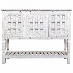 Acheter Buffet Alexandra House Living Blanc Naturel Bois de manguier 42 x 130 x 101 cm