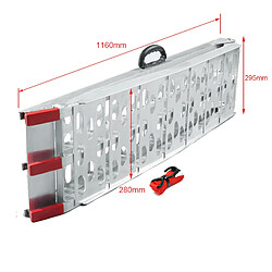 Acheter Helloshop26 Rampe de chargement pliable 226 cm 340 kg aluminium moto VTT quad rampe d'accès 16_0002134