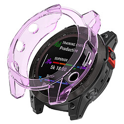 Coque en TPU forme creuse, violet transparent pour votre Garmin Epix