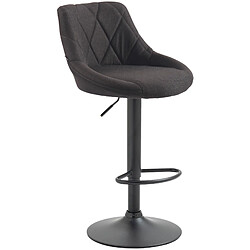 Non Tabouret de bar Lazio tissu noir