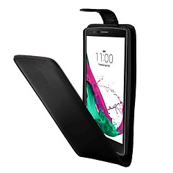 Wewoo Housse Étui pour LG G4 / H815 en cuir de bouton magnétique de bascule verticale