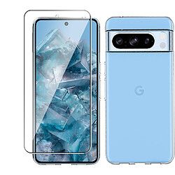 Xeptio Pack coque transparente en TPU et vitre en verre trempé pour Google Pixel 8 Pro 5G -