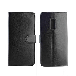 Wewoo Housse Coque Pour OPPO Realme X Étui en cuir à rabat horizontal avec texture Crazy Horse porte-cartes et porte-cartesportefeuille et cadre photo Noir