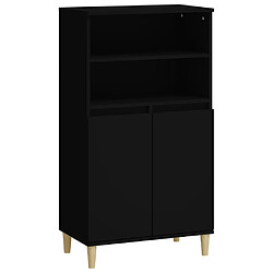 vidaXL Buffet haut Noir 60x36x110 cm Bois d'ingénierie