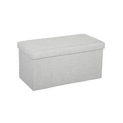 Atmosphera, Createur D'Interieur Pouf pliant double Tomaz - Gris clair - Atmosphera