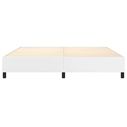 Acheter vidaXL Cadre de lit sans matelas blanc 200x200 cm similicuir