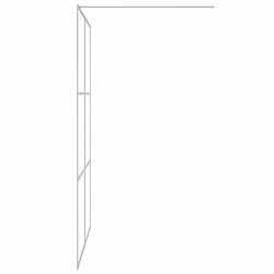 Avis vidaXL Paroi de douche Argenté 140x195 cm Verre ESG transparent