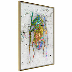 Paris Prix Affiche Murale Encadrée Iridescent Insect 20 x 30 cm Or