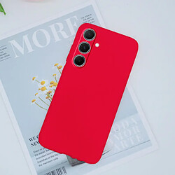 Kit De Film En Verre Trempé À Coque Complète 5D + Coque En Silicone Liquide Phonecare Pour Samsung Galaxy A16 5G - Rouge