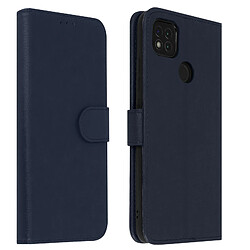 Avizar Étui Xiaomi Redmi 9C Protection avec Porte-carte Fonction Support Bleu