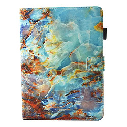 Wewoo Housse Étui vert pour iPad 9.7 pouces 2017 / Air / Air 2 Universel Marbre Motif Horizontal Flip En Cuir de protection avec Titulaire et Fentes cartes