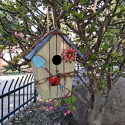 Avis Universal Maison d'oiseaux en bois, boîte à nids, cage à oiseaux, nid d'oiseaux, décoration de jardin.