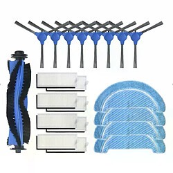 Kit d'accessoires de remplacement pour aspirateur Robot, brosse latérale, filtre Hepa, en tissu, pour Cecotec Conga Excellence 1090