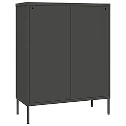 Acheter vidaXL Armoire à tiroirs Anthracite 80x35x101,5 cm Acier