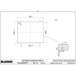 Avis Evier à encastrer 50cm silgranit tartufo - 523439 - BLANCO