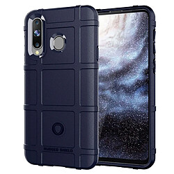 Wewoo Coque Housse en silicone à couverture totale pour antichoc pour Galaxy A8s (bleue)