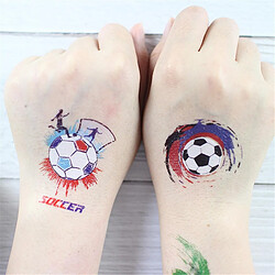 Universal Tatouage d'autocollant de football 15 feuilles de football tatouage autocollant tatouage temporaire pas cher