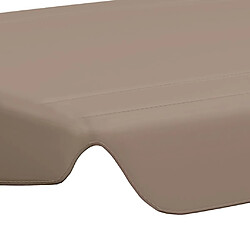 Acheter vidaXL Toit de rechange de balançoire taupe 188/168x145/110 cm