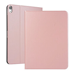 Wewoo Housse Étui Coque Etui en cuir élastique ouvert de couleur unie pour iPad Pro 11 pouces avec support fonction de veilleboîtier TPU Soft Shell or rose