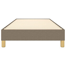 Sommier à lattes,Cadre à lattes de lit pour Adulte Taupe 90x200 cm Tissu -MN66838 pas cher