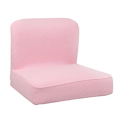 chaise courte de dossier de chaise de bar extensible pour le dos, dossier bas, housse rose