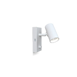 BELID Liseuse Gauche USB Structure Blanche, Interrupteur Mural Titre 1x GU10