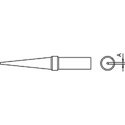 Alpexe Panne à souder Oblong, Conical 0.4 mm