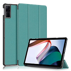 Etui en PU fonction d'éveil/veille automatique avec support pour votre Xiaomi Redmi Pad 10.6 pouces - vert noirâtre