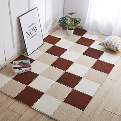 Wewoo 2 PCS Salon Chambre Enfants Tapis Doux Magic Patchwork Jigsaw Splice Têtes Grimpant De Bébé 30x30cm Blanc pas cher