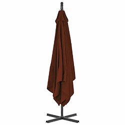 Acheter Maison Chic Parasol Jardin | Parasol déporté avec mat en acier 250x250 cm Terre cuite - GKD61978