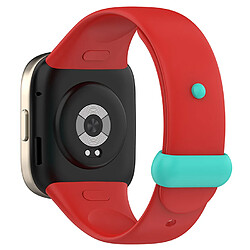 Bracelet pour Montre Connectée en Silicone-Rouge+Vert citron-pour Redmi Watch3 Mi Watch Lite3/6