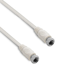 Metronic Câble TV satellite coaxial fiches F mâle/mâle 10 m