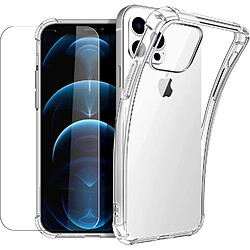 Coque antichoc pour iPhone 12 Pro Max (6,7") et Verre Trempé Film Protection Ecran Little Boutik®