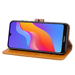 Wewoo Housse Coque Étui en cuir à rabat horizontal pour Huawei Y6 2019 / Honor 8A avec support et fentes cartes et portefeuille marron pas cher