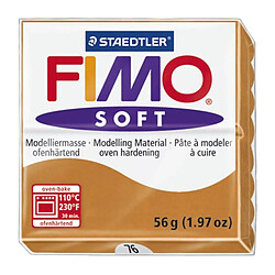 Ferry STAEDTLER Pâte a modeler a cuire Fimo Soft bloc 56 g cognac