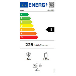 Réfrigérateur combiné intégrable à glissière 267l blanc - KIV865SE0 - BOSCH