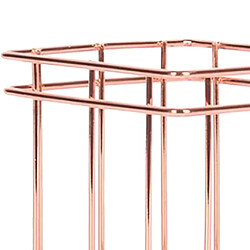 rose or métal table de rangement panier de rangement stylo organisateur carré pas cher